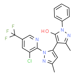 BI-5-(1-(3-CHLORO-5-(TRIFLUOROMETHYL)PYRID-2-YL)-3-METHYL-1H-PYRAZOLE)-4'-(1-PHENYL-1H-5-PYRAZOLOL) picture