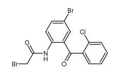 5-bromo-2-(2-bromo-acetylamino)-2'-chloro-benzophenone Structure