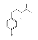 Benzenepropanethioamide,4-fluoro-N,N-dimethyl- structure