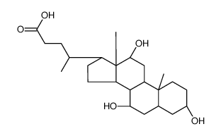 (3b,5b,7a,12a)-3,7,12-trihydroxy-Cholan-24-oic acid结构式