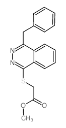 METHYL 2-[(4-BENZYL-1-PHTHALAZINYL)SULFANYL]ACETATE结构式