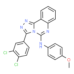 3-(3,4-DICHLOROPHENYL)-N-(4-METHOXYPHENYL)-[1,2,4]TRIAZOLO[4,3-C]QUINAZOLIN-5-AMINE structure