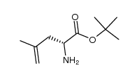 tert-butyl (R)-2-amino-4-methylpent-4-enoate结构式