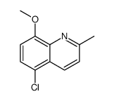 5-chloro-8-methoxy-2-methylquinoline结构式