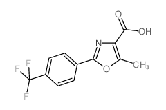 4-Carboxy-5-methyl-2-[4-(trifluoromethyl)phenyl]-1,3-oxazole structure