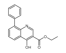 4-hydroxy-8-phenyl-quinoline-3-carboxylic acid ethyl ester Structure