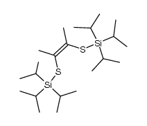 2,3-bis-triisopropylsilanylsulfanyl-but-2-ene结构式