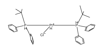 bis(tert-butyldiphenyl-l5-phosphanyl)platinum(IV) chloride hydride结构式