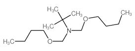 2-Propanamine,N,N-bis(butoxymethyl)-2-methyl- structure