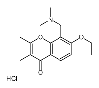 (7-ethoxy-2,3-dimethyl-4-oxochromen-8-yl)methyl-dimethylazanium,chloride结构式
