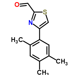 4-(2,4,5-Trimethylphenyl)-1,3-thiazole-2-carbaldehyde结构式
