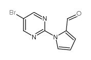 1-(5-溴-2-嘧啶)-1H-吡咯-2-甲醛结构式
