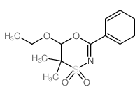 5,5-Dimethyl-4,4-dioxido-2-phenyl-5,6-dihydro-1,4,3-oxathiazin-6-yl ethyl ether Structure