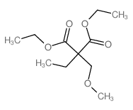 diethyl 2-ethyl-2-(methoxymethyl)propanedioate结构式