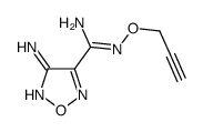 1,2,5-Oxadiazole-3-carboximidamide,4-amino-N-(2-propynyloxy)-(9CI) Structure