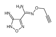 1,2,5-Oxadiazole-3-carboximidamide,4-amino-N-(2-propynyloxy)-(9CI) structure