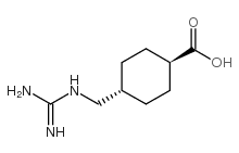trans-4-guanidinomethylcyclohexanecarboxylic acid Structure