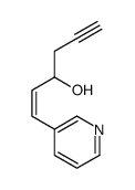 1-pyridin-3-ylhex-1-en-5-yn-3-ol Structure