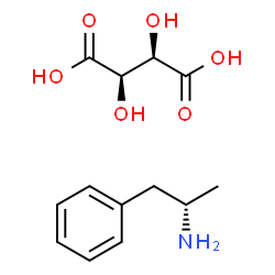 (S)-alpha-methylphenethylammonium [R-(R*,R*)]-hydrogen tartrate结构式