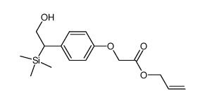 4-(2-hydroxy-1-trimethylsilylethyl)phenoxyacetic acid allyl ester Structure