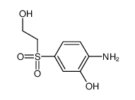 2-amino-5-(2-hydroxyethylsulfonyl)phenol结构式
