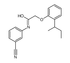 2-(2-butan-2-ylphenoxy)-N-(3-cyanophenyl)acetamide Structure