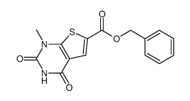 benzyl 1-methyl-2,4-dioxo-1,2,3,4-tetrahydrothieno[2,3-d]pyrimidine-6-carboxylate结构式