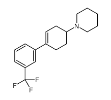 1-[4-[3-(trifluoromethyl)phenyl]cyclohex-3-en-1-yl]piperidine结构式