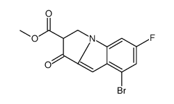 Methyl 8-bromo-6-fluoro-1-oxo-2,3-dihydro-1H-pyrrolo[1,2-a]indole -2-carboxylate结构式