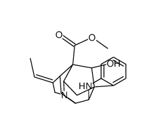 9,20-Didehydro-17-hydroxy-22-norajmalan-16-carboxylic acid methyl ester Structure