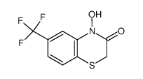4-hydroxy-6-trifluoromethyl-4H-benzo[1,4]thiazin-3-one结构式
