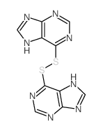 9H-Purine,6,6'-dithiodi- structure