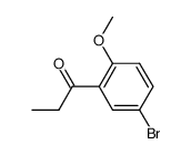1-(5-bromo-2-methoxyphenyl)propan-1-one结构式