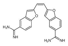 2,2'-vinylenedi-1-benzo(b)furan-5-carboxamidine Structure