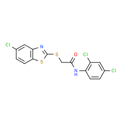 2-[(5-Chloro-1,3-benzothiazol-2-yl)sulfanyl]-N-(2,4-dichlorophenyl)acetamide Structure