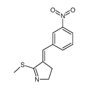 2-Methylthio-3-(3-nitrobenzyliden)-1-pyrrolin结构式