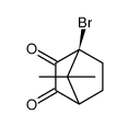 (4S)-4-bromo-7,7-dimethylbicyclo[2.2.1]heptane-2,3-dione结构式