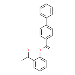 2-Acetylphenyl 4-biphenylcarboxylate structure