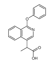 2-(1-Phenoxy-isoquinolin-4-yl)-propionic acid结构式