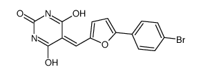 5-[[5-(4-bromophenyl)furan-2-yl]methylidene]-1,3-diazinane-2,4,6-trione Structure