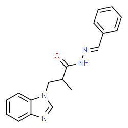 (E)-3-(1H-benzo[d]imidazol-1-yl)-N-benzylidene-2-methylpropanehydrazide picture
