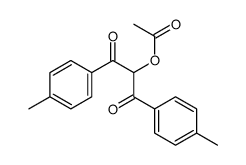 [1,3-bis(4-methylphenyl)-1,3-dioxopropan-2-yl] acetate结构式