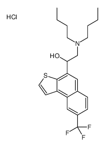 dibutyl-[2-hydroxy-2-[8-(trifluoromethyl)benzo[e][1]benzothiol-4-yl]ethyl]azanium,chloride结构式
