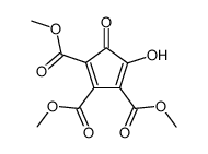 2-hydroxy-3,4,5-tris(methoxycarbonyl)cyclopentadienone结构式