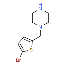 1-[(5-bromothien-2-yl)methyl]piperazine Structure