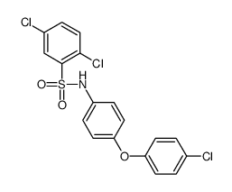 2,5-dichloro-N-[4-(4-chlorophenoxy)phenyl]benzenesulfonamide结构式