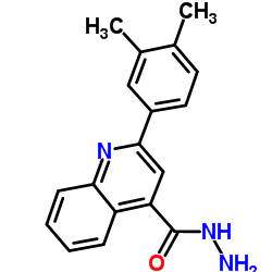 2-(3,4-Dimethylphenyl)-4-quinolinecarbohydrazide结构式