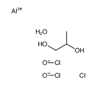 aluminum,propane-1,2-diol,trihypochlorite,hydrate Structure
