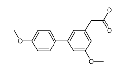 methyl 2-(4',5-dimethoxy-[1,1'-biphenyl]-3-yl)acetate结构式