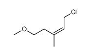 1-chloro-5-methoxy-3-methylpent-2-ene Structure